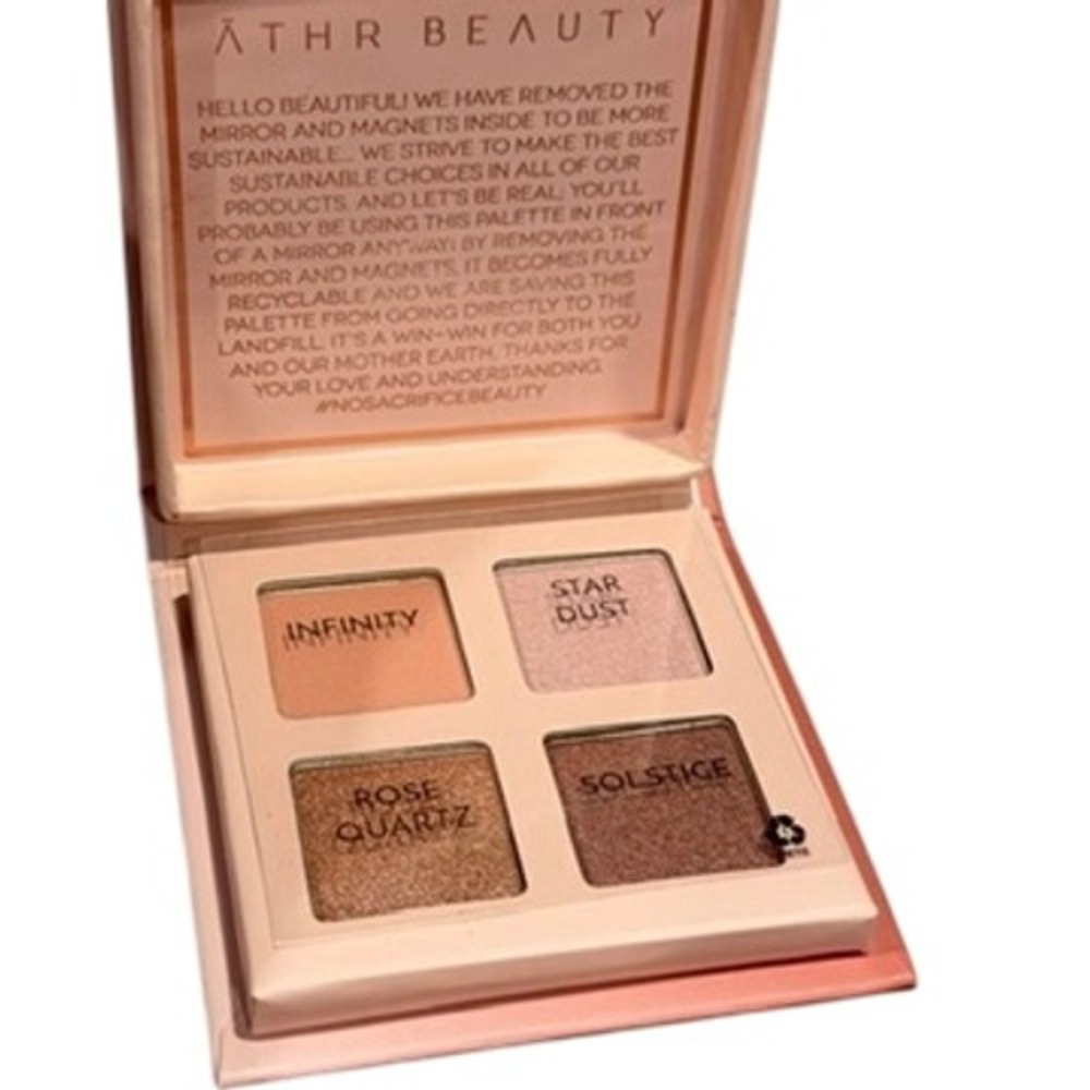 ATHR Beauty Rose Quartz Crystal Quad Women OS Pink Shimmer Matte Eyeshadow NEW